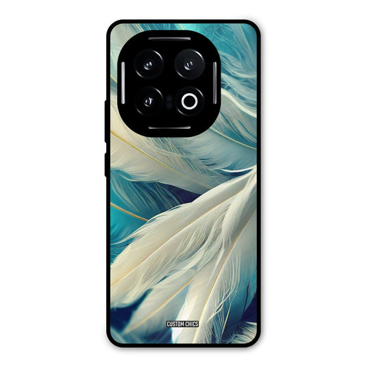 White Feather iQOO 13 Mobile Back Cover - Aesthetic PrintShield Case