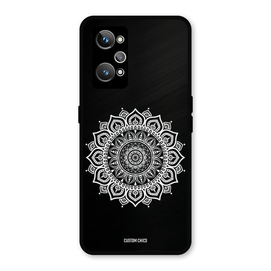 White Mandala Art Realme GT Neo 3T Mobile Back Cover - Aesthetic PrintShield Case