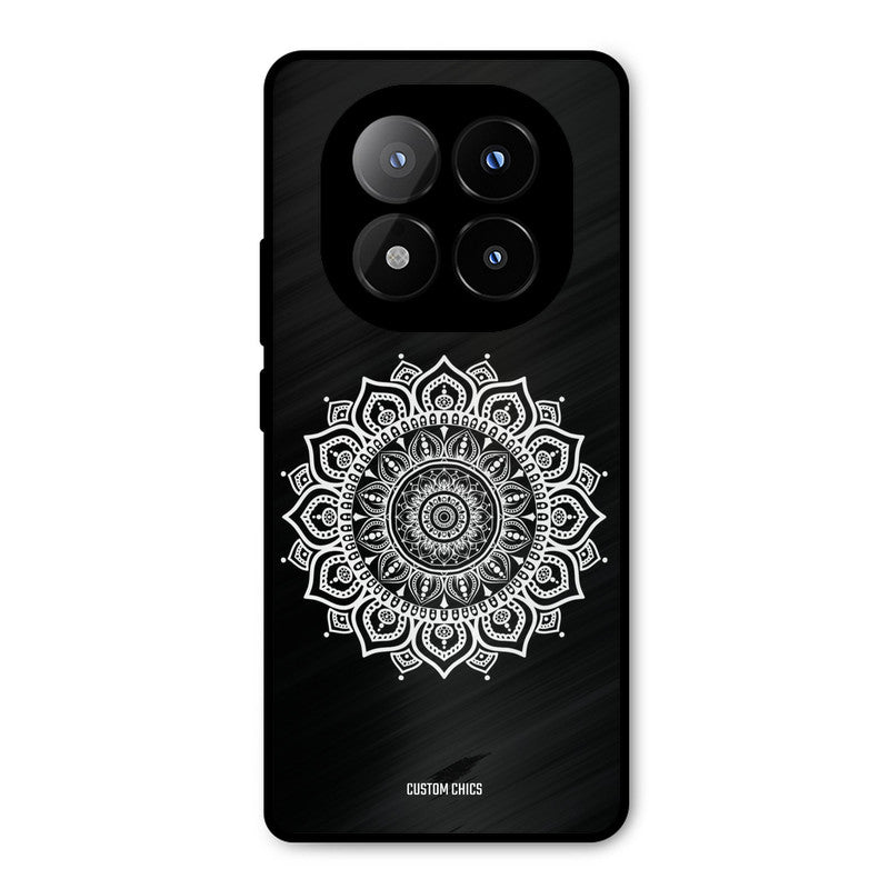 White Mandala Art Redmi Note 14 Pro Plus 5G Mobile Back Cover - Aesthetic PrintShield Case