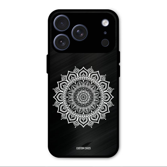 White Mandala Art iPhone 17 Pro Max Mobile Back Cover - Aesthetic PrintShield Case