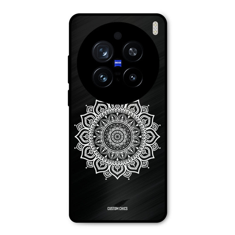White Mandala Art Vivo X200 Pro Mobile Back Cover - Aesthetic PrintShield Case