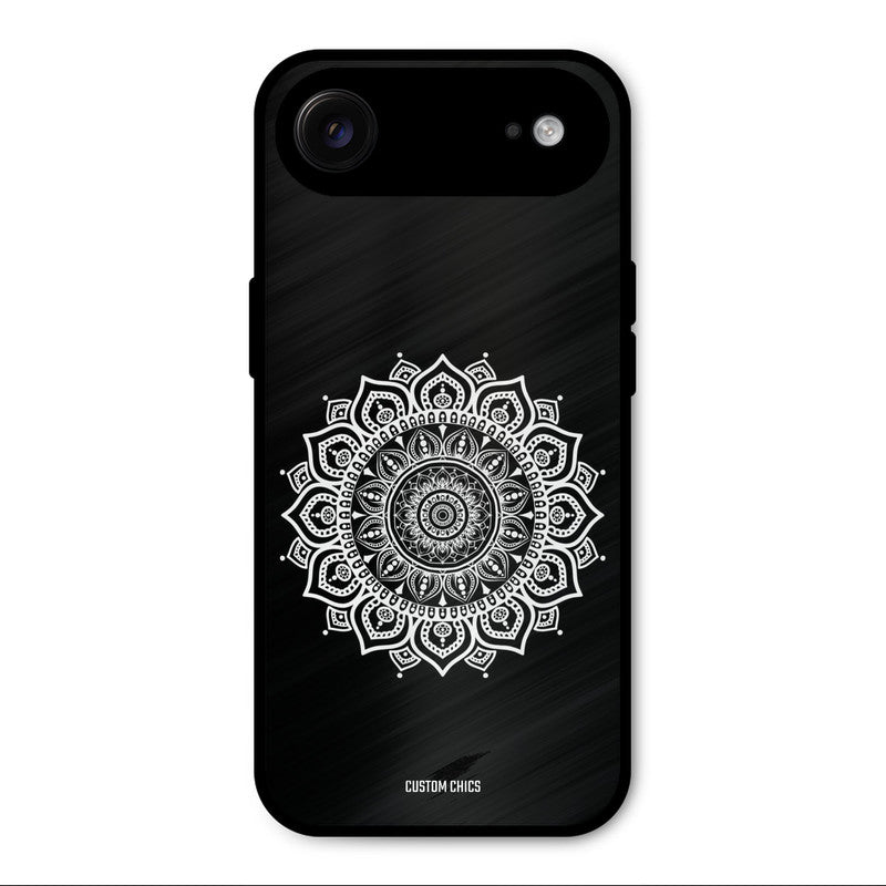 White Mandala Art iPhone Air Mobile Back Cover - Aesthetic PrintShield Case