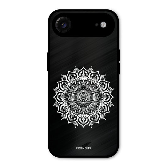White Mandala Art iPhone Air Mobile Back Cover - Aesthetic PrintShield Case