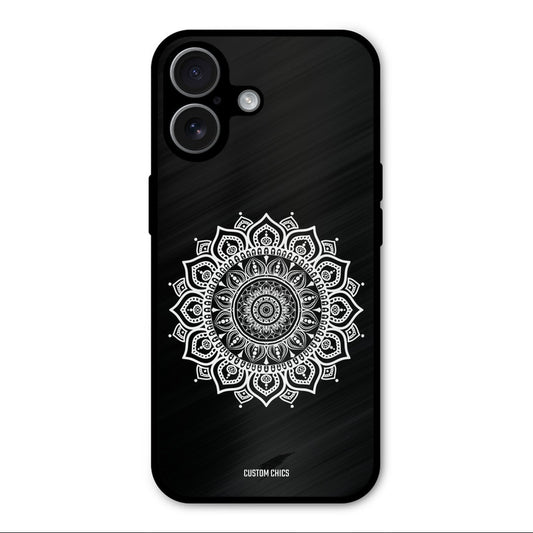 White Mandala Art iPhone 17 Mobile Back Cover - Aesthetic PrintShield Case