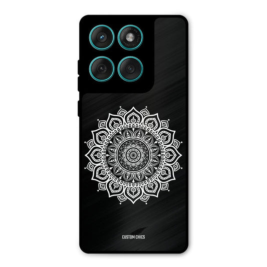 White Mandala Art Motorola Edge 60 Mobile Back Cover - Aesthetic PrintShield Case