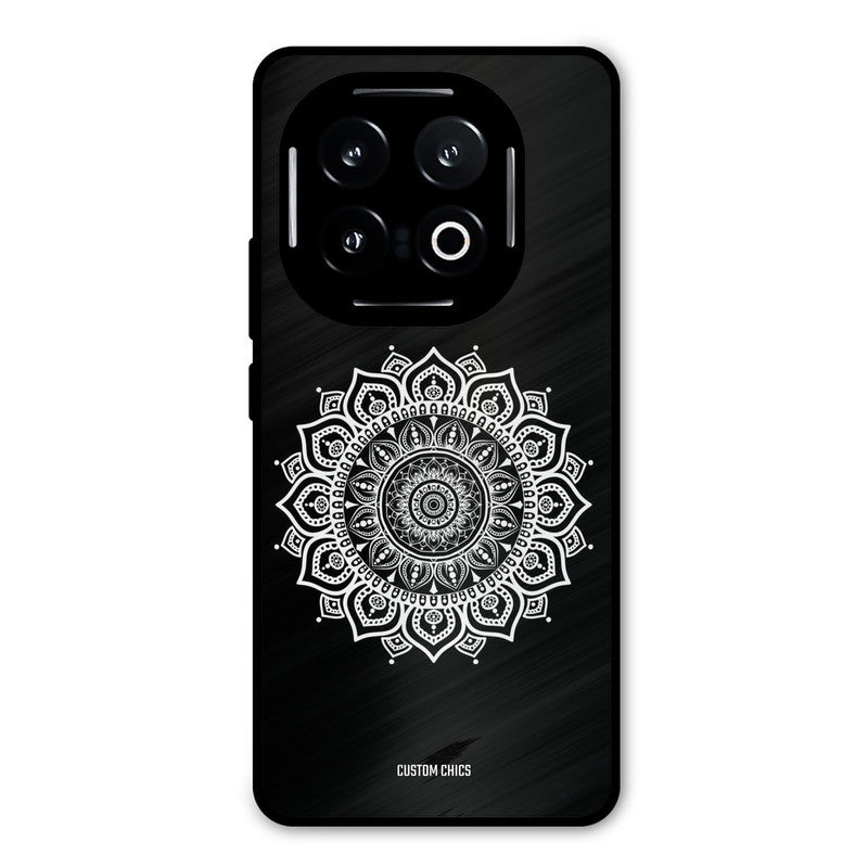 White Mandala Art iQOO 13 Mobile Back Cover - Aesthetic PrintShield Case