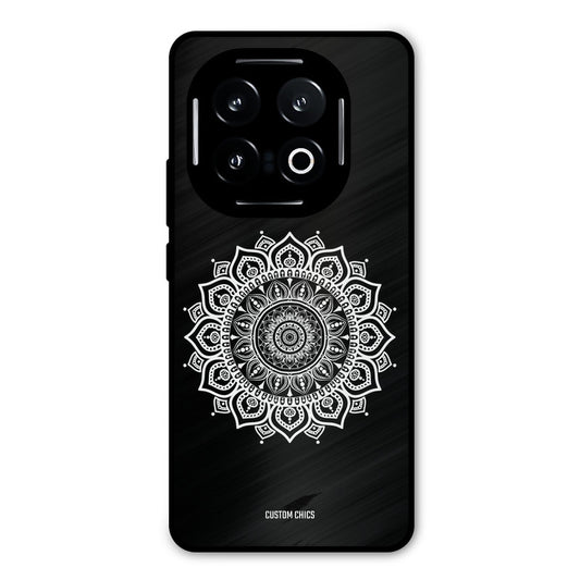 White Mandala Art iQOO 13 Mobile Back Cover - Aesthetic PrintShield Case
