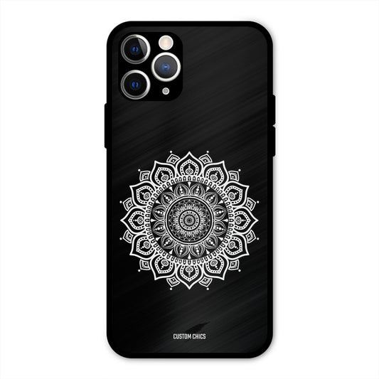 White Mandala Art IPhone 11 Pro Max Mobile Back Cover - Aesthetic PrintShield Case