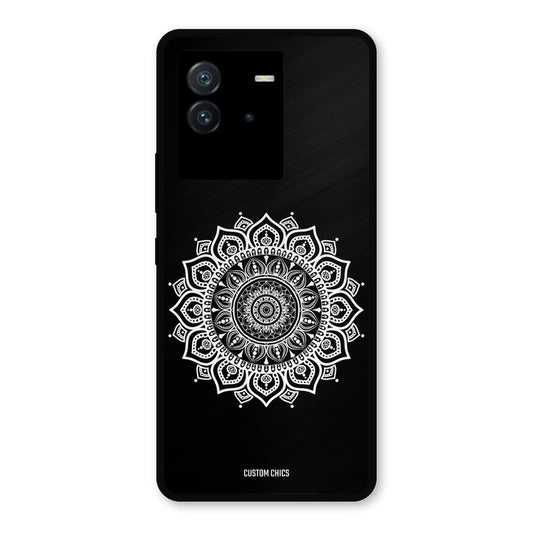 White Mandala Art iQoo Neo 6 Mobile Back Cover - Aesthetic PrintShield Case