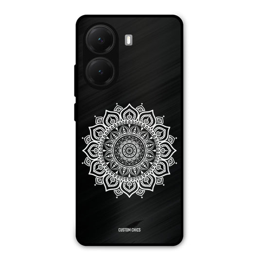 White Mandala Art Poco X7 Pro Mobile Back Cover - Aesthetic PrintShield Case