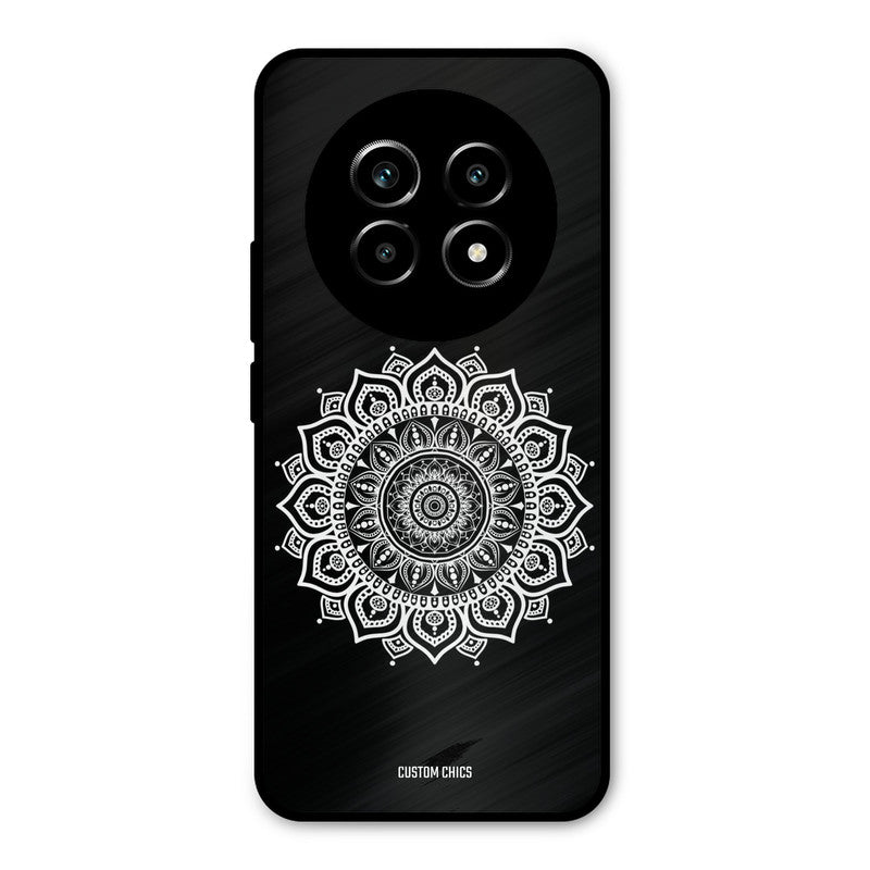 White Mandala Art Realme 13 Pro Mobile Back Cover - Aesthetic PrintShield Case