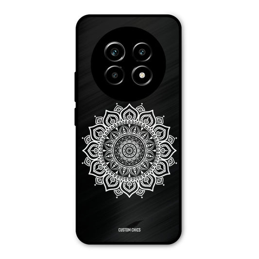 White Mandala Art Realme 13 Pro Mobile Back Cover - Aesthetic PrintShield Case