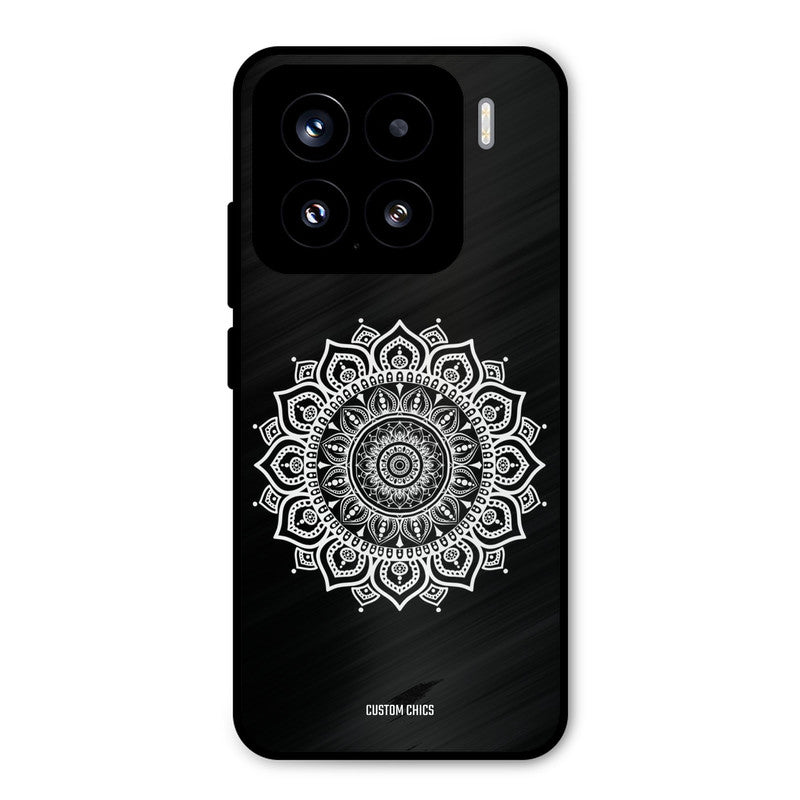 White Mandala Art Xiaomi 15 5G Mobile Back Cover - Aesthetic PrintShield Case