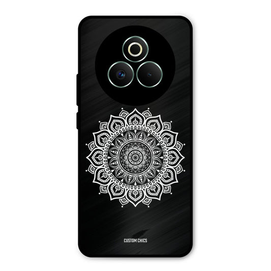 White Mandala Art Realme P3 Pro 5G Mobile Back Cover - Aesthetic PrintShield Case