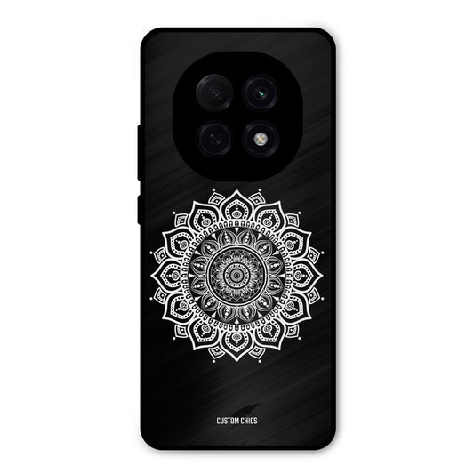 White Mandala Art Oppo F29 Pro Mobile Back Cover - Aesthetic PrintShield Case