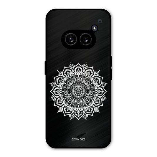 White Mandala Art Nothing Phone 2a Mobile Back Cover - Aesthetic PrintShield Case
