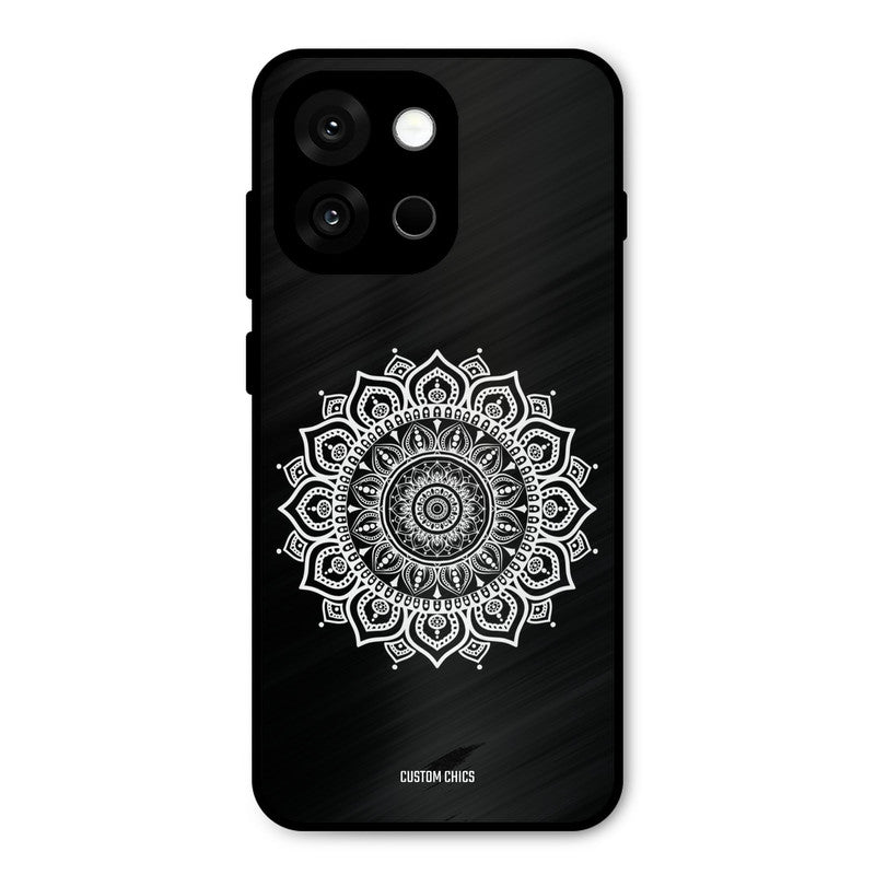 White Mandala Art Oneplus 13s Mobile Back Cover - Aesthetic PrintShield Case