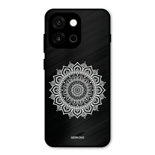 White Mandala Art Oneplus 13s Mobile Back Cover - Aesthetic PrintShield Case