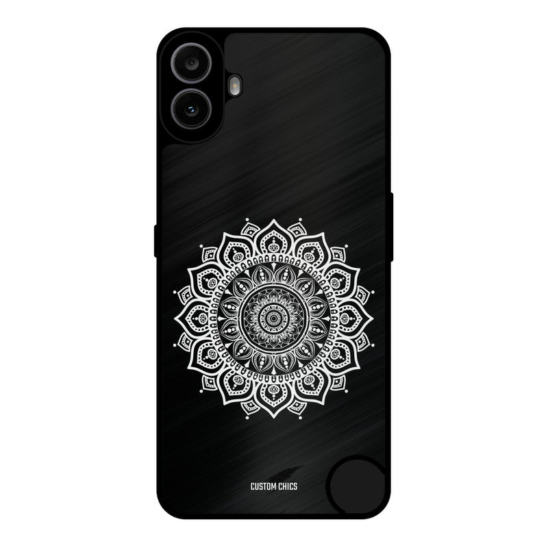 White Mandala Art Nothing CMF Phone 1 Mobile Back Cover - Aesthetic PrintShield Case