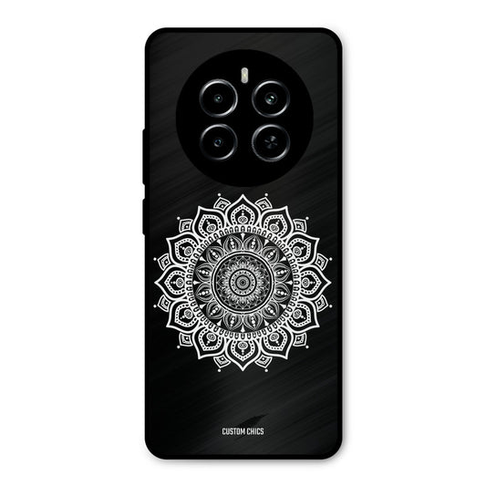 White Mandala Art Realme P1 5G Mobile Back Cover - Aesthetic PrintShield Case