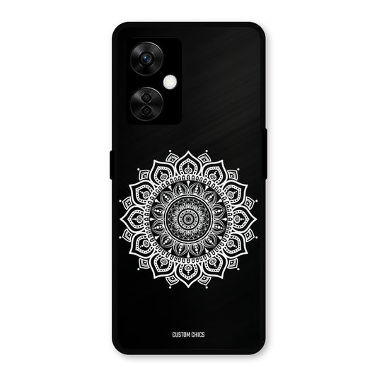 White Mandala Art OnePlus Nord CE 3 Lite Mobile Back Cover - Aesthetic PrintShield Case