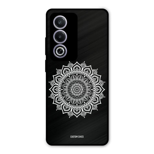 White Mandala Art Oppo K12x Mobile Back Cover - Aesthetic PrintShield Case