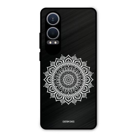 White Mandala Art Oneplus Nord CE4 Lite Mobile Back Cover - Aesthetic PrintShield Case