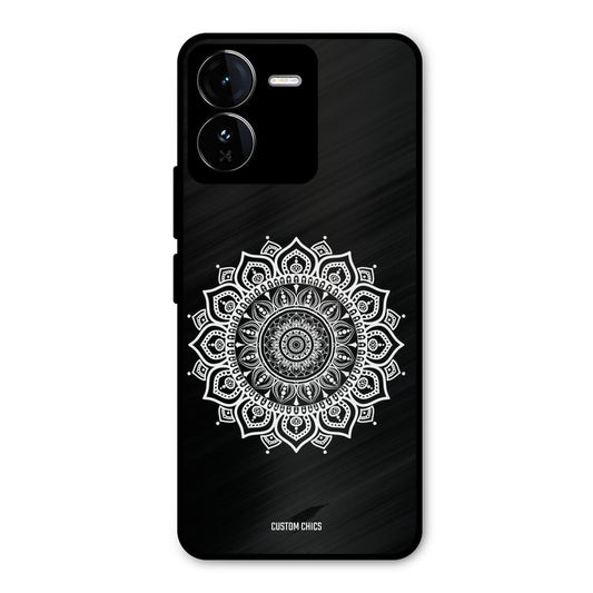 White Mandala Art iQOO Z9 Mobile Back Cover - Aesthetic PrintShield Case