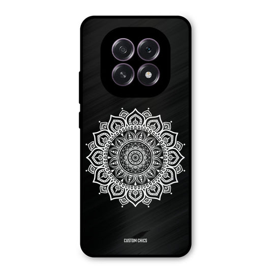 White Mandala Art Oppo F29 Mobile Back Cover - Aesthetic PrintShield Case