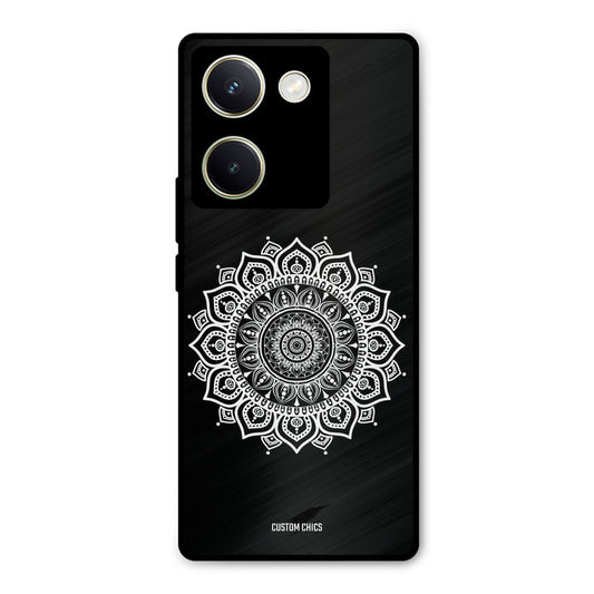 White Mandala Art Vivo Y200 Pro Mobile Back Cover - Aesthetic PrintShield Case