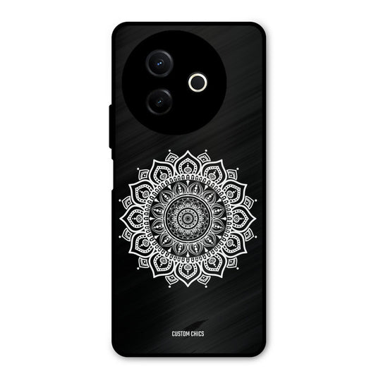 White Mandala Art Vivo Y39 Mobile Back Cover - Aesthetic PrintShield Case