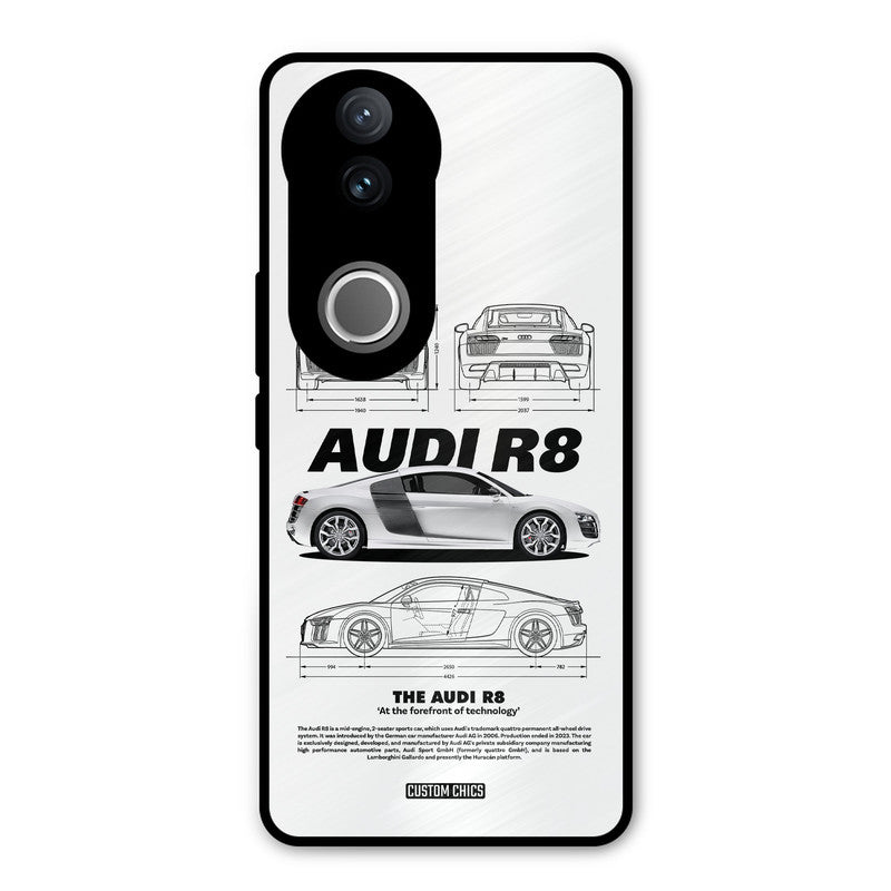 White Supercar iQOO Z10R Mobile Back Cover - Car&Bike PrintShield Case