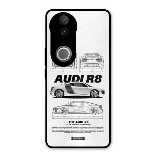 White Supercar iQOO Z10R Mobile Back Cover - Car&Bike PrintShield Case