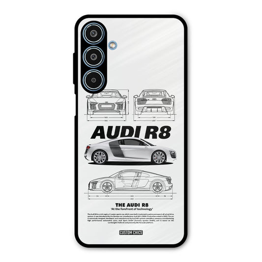 White Supercar Samsung Galaxy M35 5G Mobile Back Cover - Car&Bike PrintShield Case