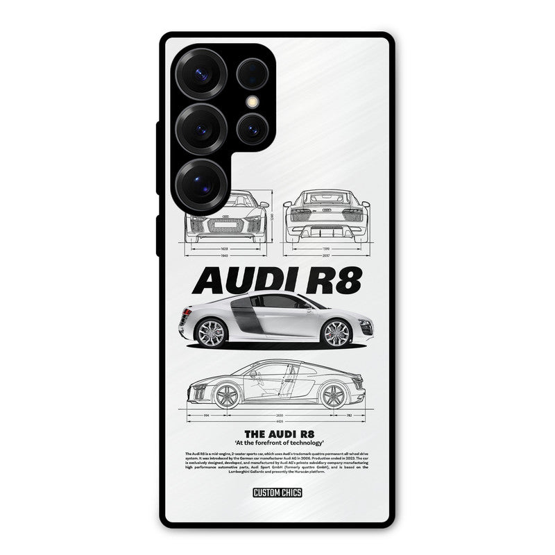 White Supercar Samsung Galaxy S25 Ultra Mobile Back Cover - Car&Bike PrintShield Case