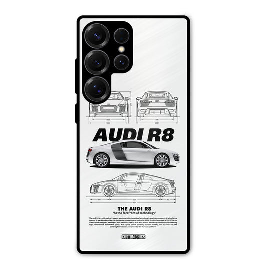 White Supercar Samsung Galaxy S25 Ultra Mobile Back Cover - Car&Bike PrintShield Case