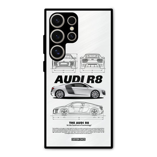 White Supercar Samsung Galaxy S24 Ultra Mobile Back Cover - Car&Bike PrintShield Case