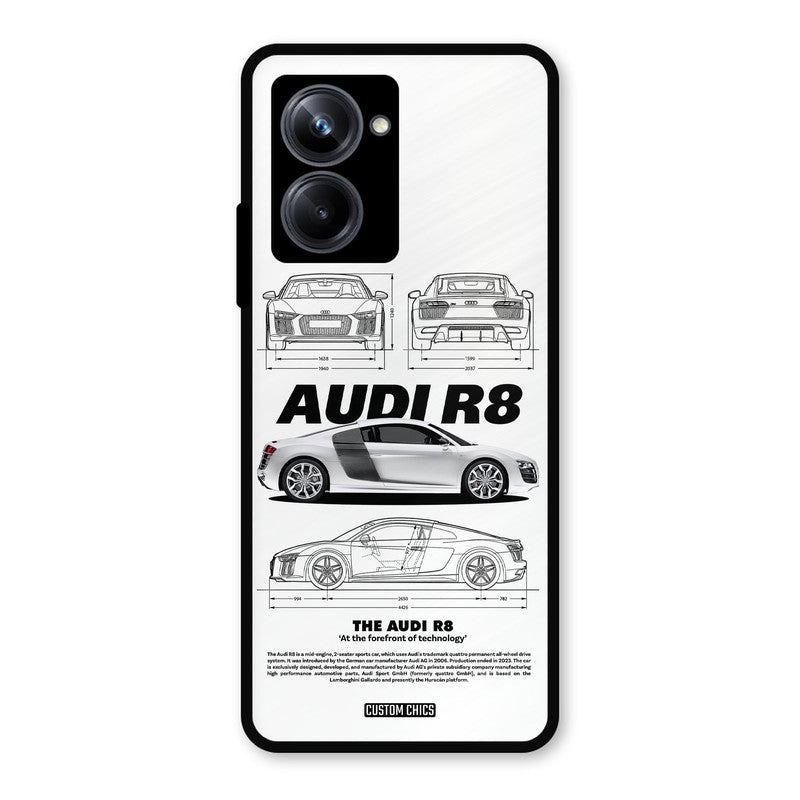 White Supercar Realme 10 Pro Mobile Back Cover - Car&Bike PrintShield Case