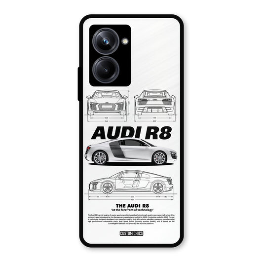 White Supercar Realme 10 Pro Mobile Back Cover - Car&Bike PrintShield Case