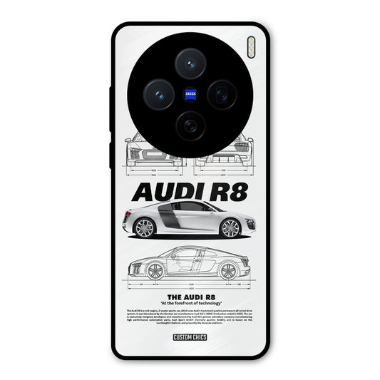 White Supercar Vivo X200 Mobile Back Cover - Car&Bike PrintShield Case