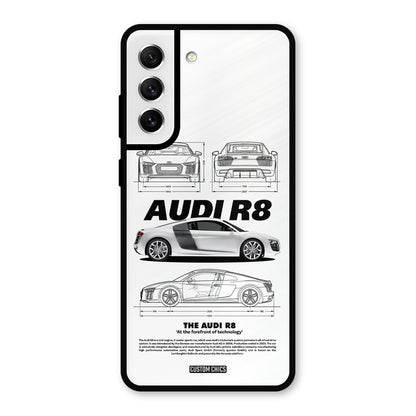 White Supercar Samsung Galaxy S21 FE 5G Mobile Back Cover - Car&Bike PrintShield Case