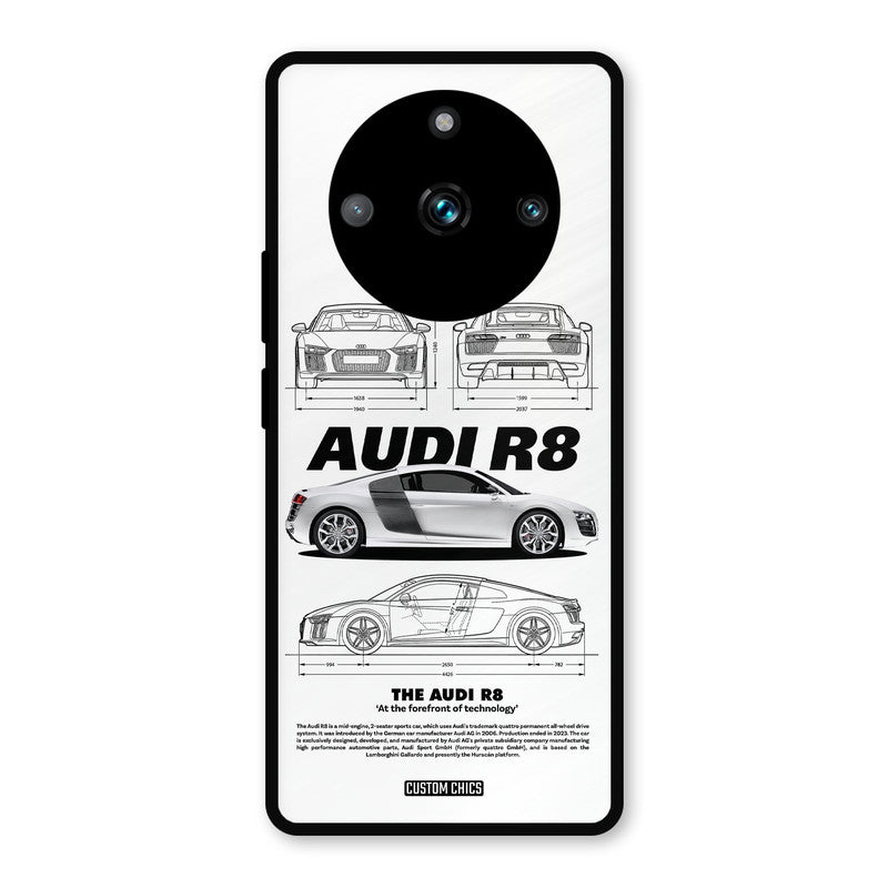 White Supercar Realme 11 Pro Plus Mobile Back Cover - Car&Bike PrintShield Case