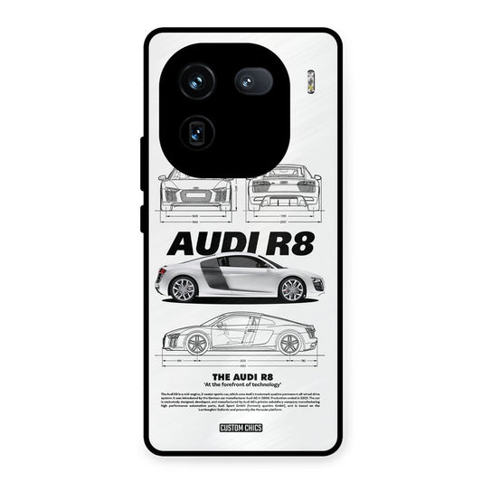 White Supercar iQOO 12 Mobile Back Cover - Car&Bike PrintShield Case
