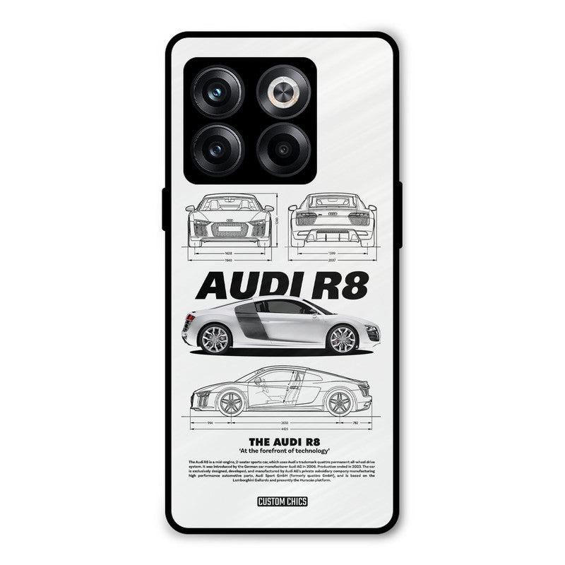 White Supercar Oneplus 10T Mobile Back Cover - Car&Bike PrintShield Case