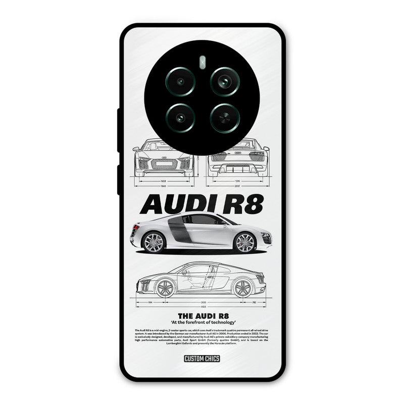 White Supercar Realme 12 Plus Mobile Back Cover - Car&Bike PrintShield Case