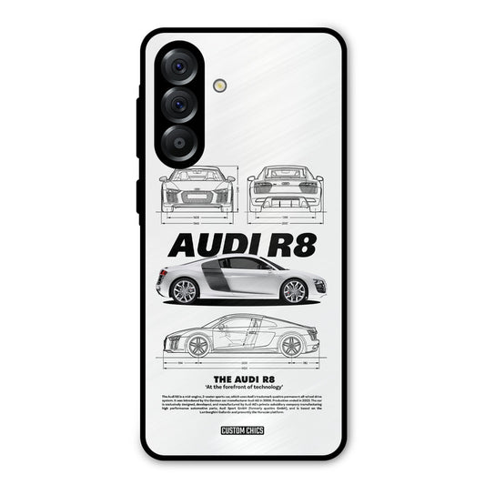 White Supercar Samsung Galaxy A36 Mobile Back Cover - Car&Bike PrintShield Case