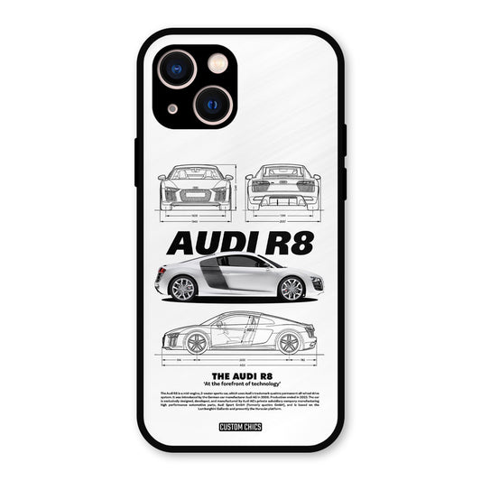 White Supercar iPhone 13 Mobile Back Cover - Car&Bike PrintShield Case