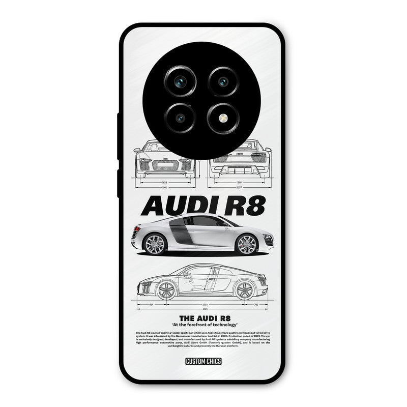 White Supercar Realme 14 Pro lite Mobile Back Cover - Car&Bike PrintShield Case