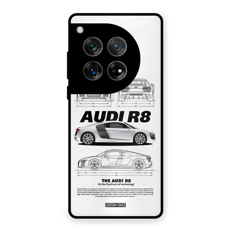 White Supercar OnePlus 12 Mobile Back Cover - Car&Bike PrintShield Case