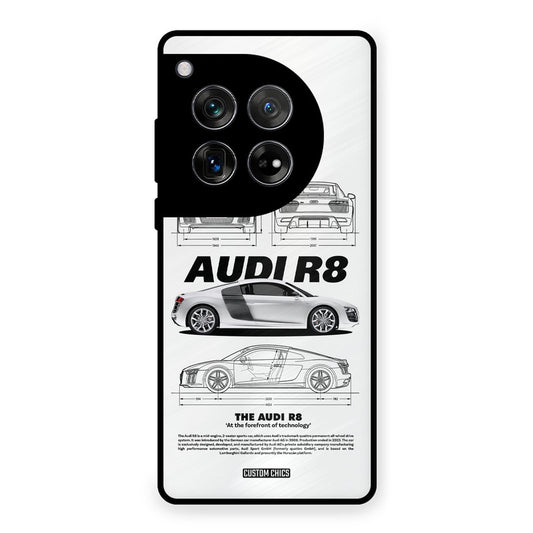 White Supercar OnePlus 12 Mobile Back Cover - Car&Bike PrintShield Case